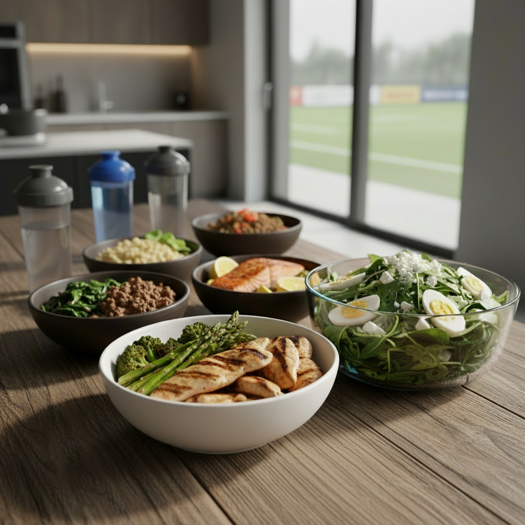 منوی غذایی حاوی کربوهیدرات برای بازیکنان فوتبال OAB