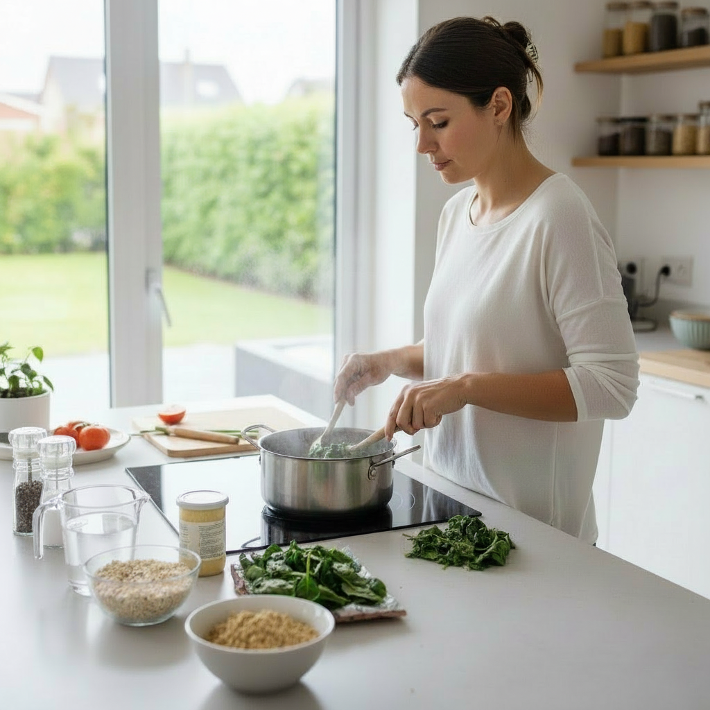 جو دوسر با اسفناج OAB