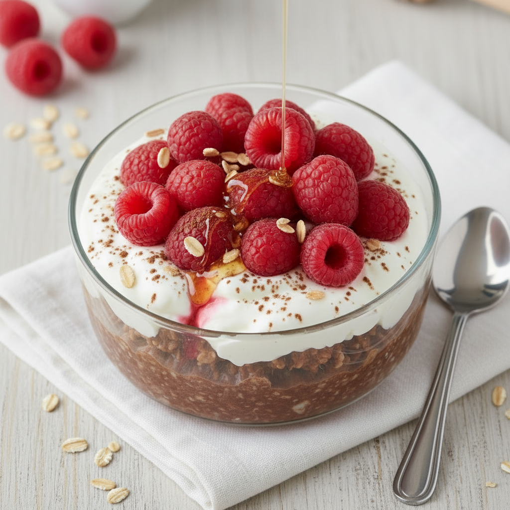 دسر پرک چاودار با کاکائو و تمشک OAB