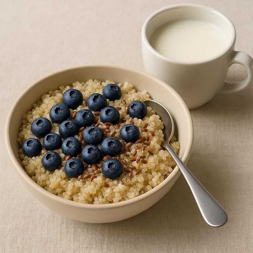 صبحانه لذیذ با کینوا و بلوبری OAB