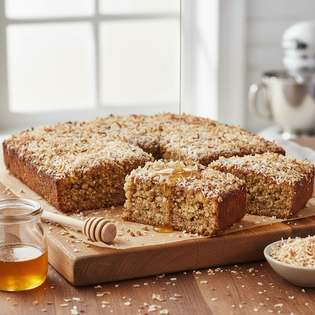 کیک نارگیلی با کینوا OAB