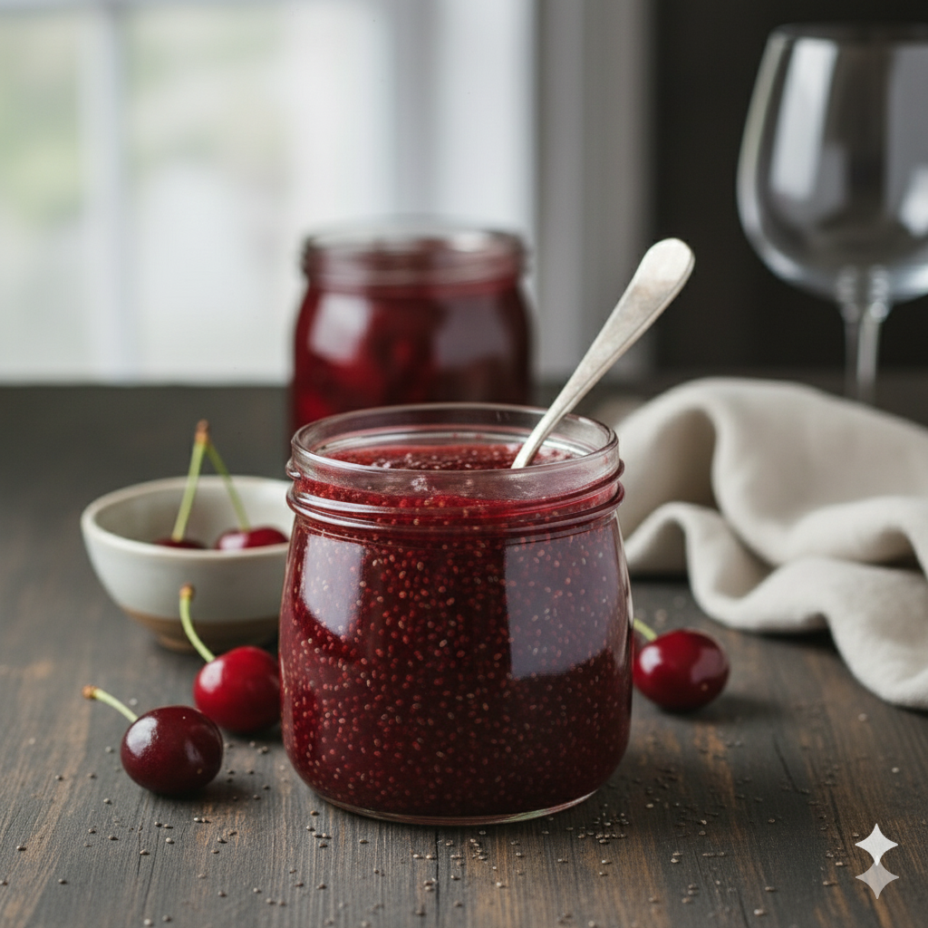 مارمالاد آلبالو با دانه چیا OAB